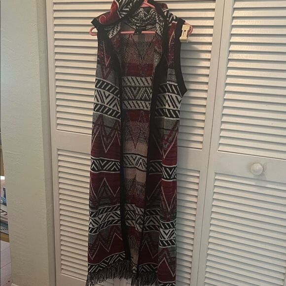 Unbranded Jackets & Blazers - #0978+ Geometric Patterned Sleeveless Cardigan